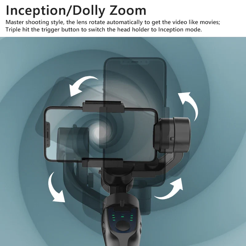 3-Axis Handheld Gimbal Stabilizer with Accessories - Anti Shake Smartphone Video Holder for Android & iPhone - Image 5