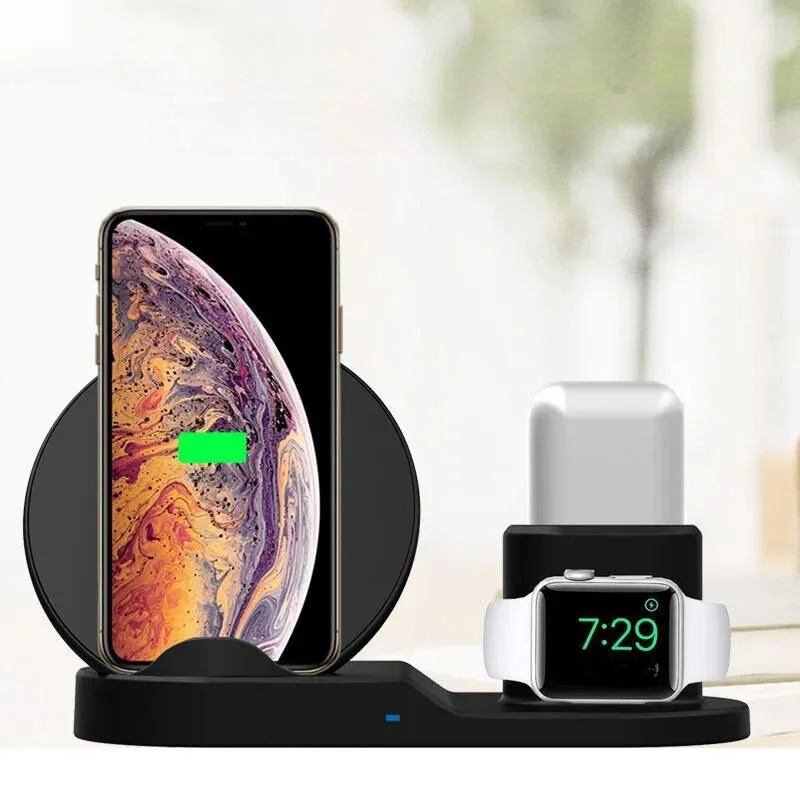 3 In 1 Wireless Charging Dock Station Desk Organizer - Image 9