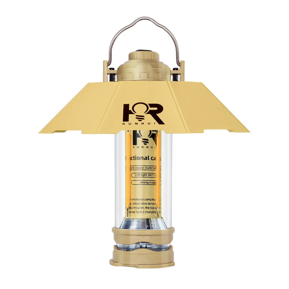 3000mAH Waterproof Camping Lantern - Retro Tent Lighting, Outdoor Atmosphere Decor