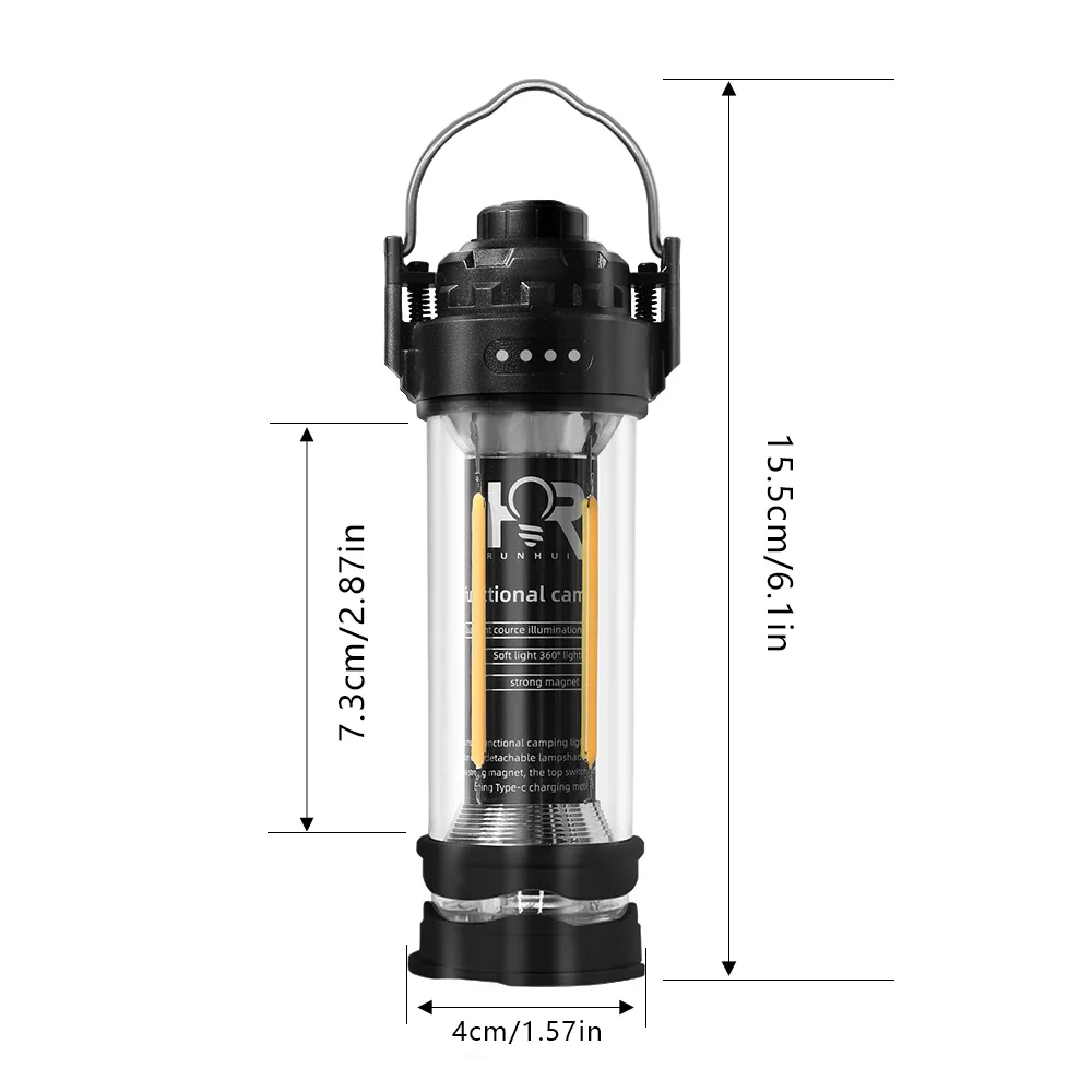 3000mAH Waterproof Camping Lantern - Retro Tent Lighting, Outdoor Atmosphere Decor - Image 6