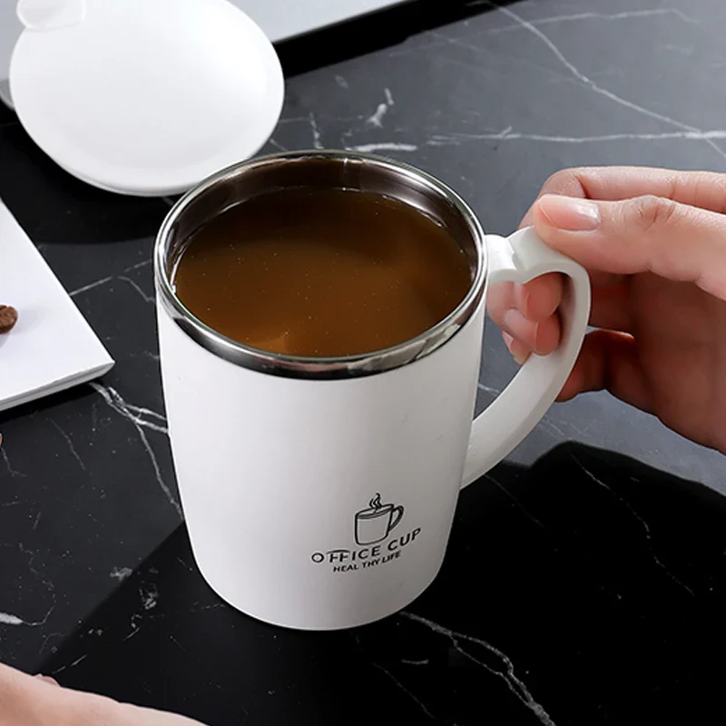 350ml Thermos Mug 304 Stainless Steel Insulated Cup With Handle - Image 2