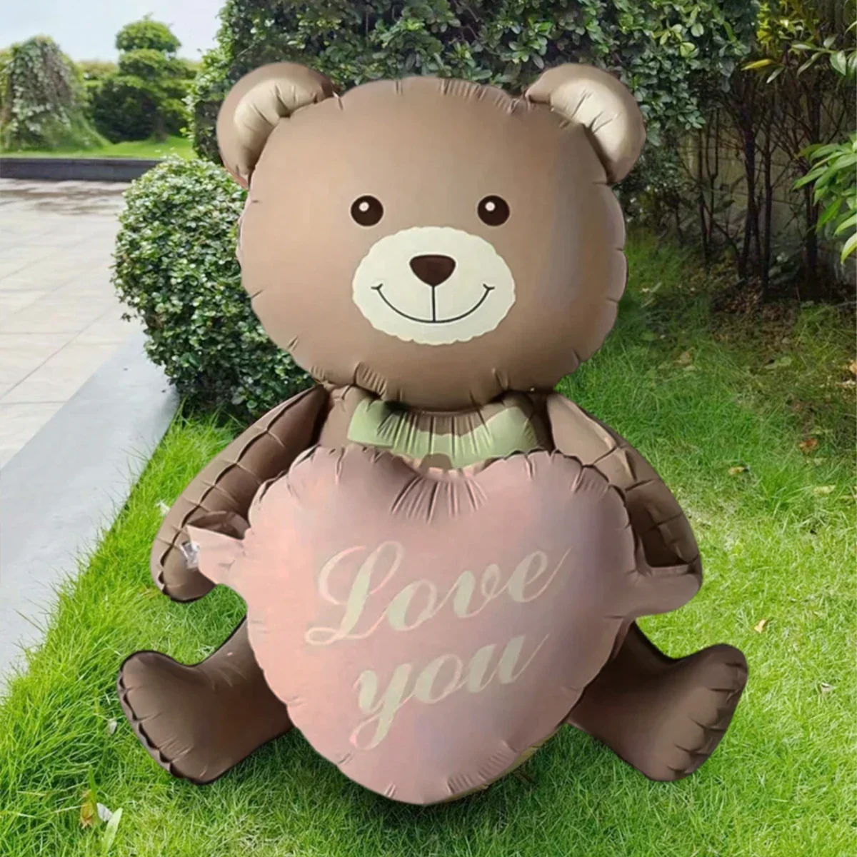 3D Bear Balloon Foil Lying Cartoon Heart Design Birthday Party And Valentine Decor 2026 Gift - Image 2
