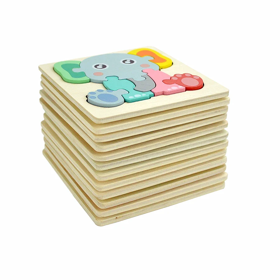 3D Wooden Animal and Vehicle Puzzle for Kids, Educational Montessori Toy for Cognitive Development and Fine Motor Skills - Image 4