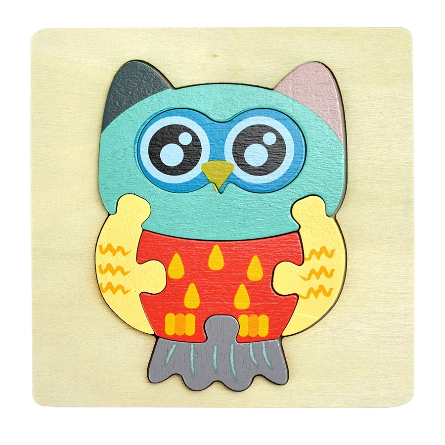 3D Wooden Animal and Vehicle Puzzle for Kids, Educational Montessori Toy for Cognitive Development and Fine Motor Skills - Image 8
