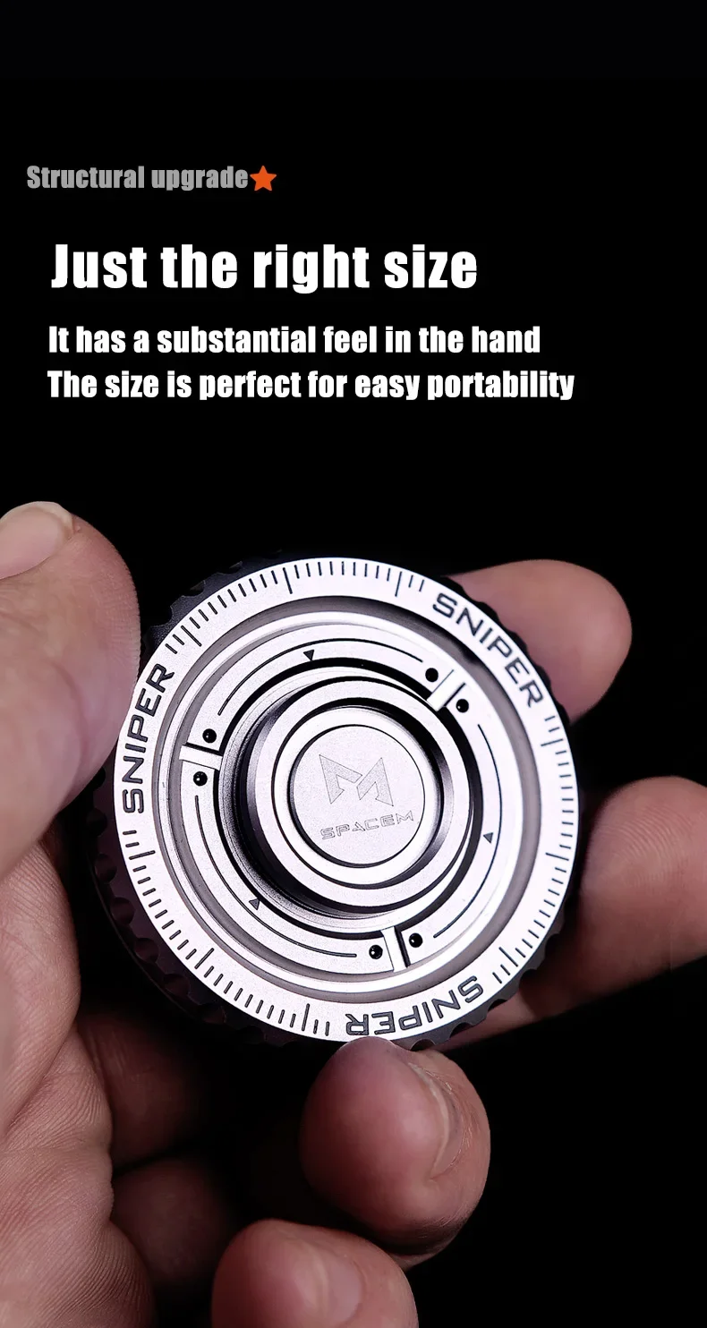 EDC Metal 3in1 Pushing Card Spinner Coin Stress Reliever - Image 12