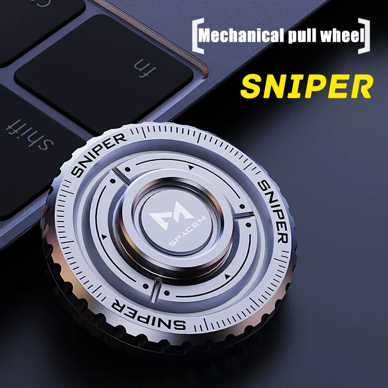 EDC Metal 3in1 Pushing Card Spinner Coin Stress Reliever - Image 3