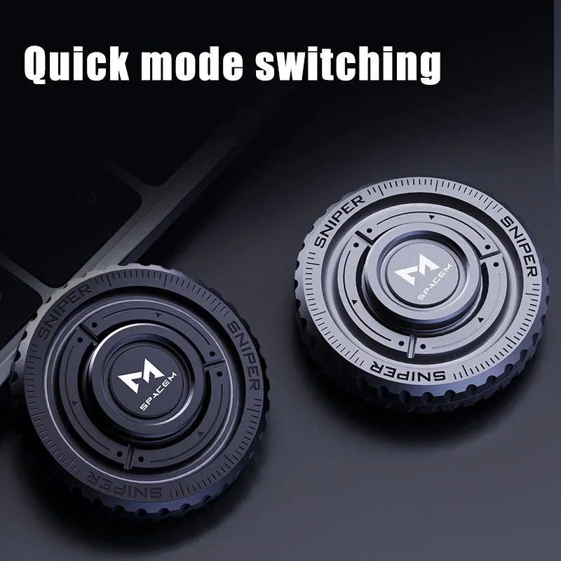 EDC Metal 3in1 Pushing Card Spinner Coin Stress Reliever - Image 4
