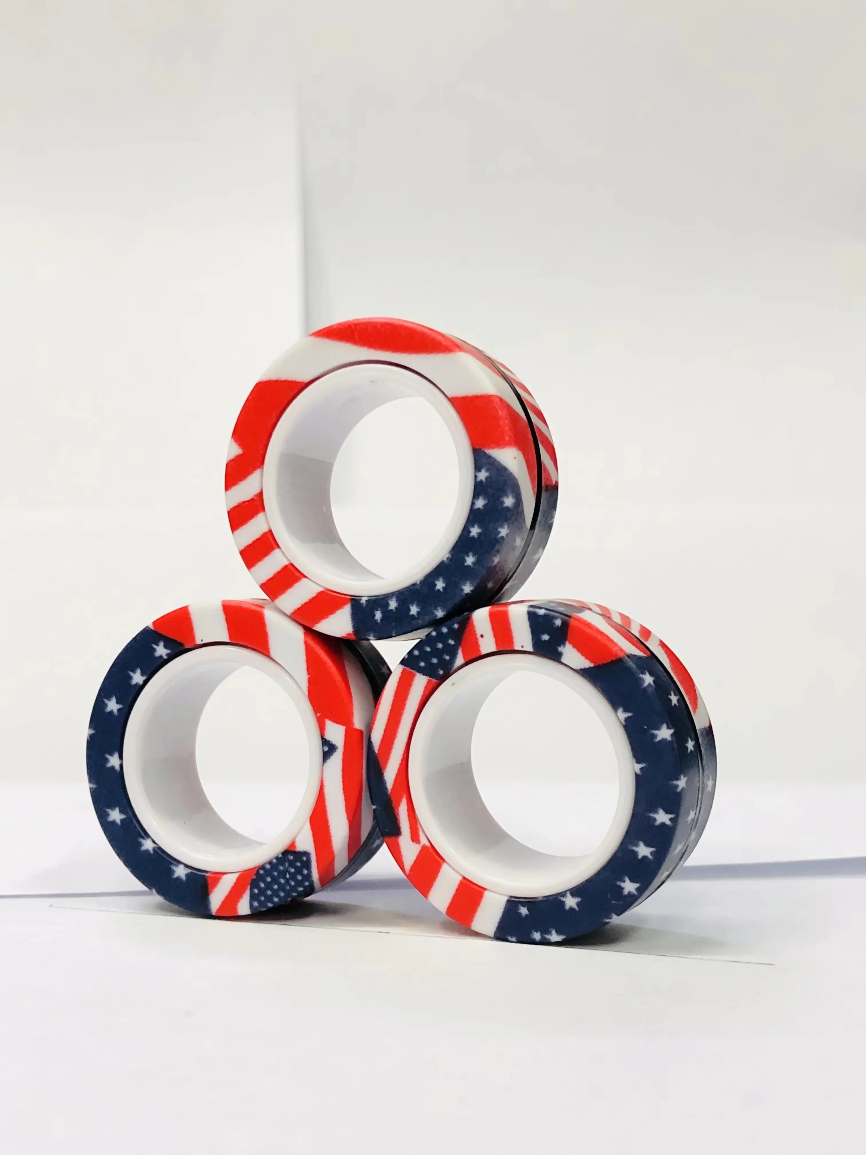 Magnetic Fidget Rings Set 3Pcs Stress Relief Spinner - Image 14