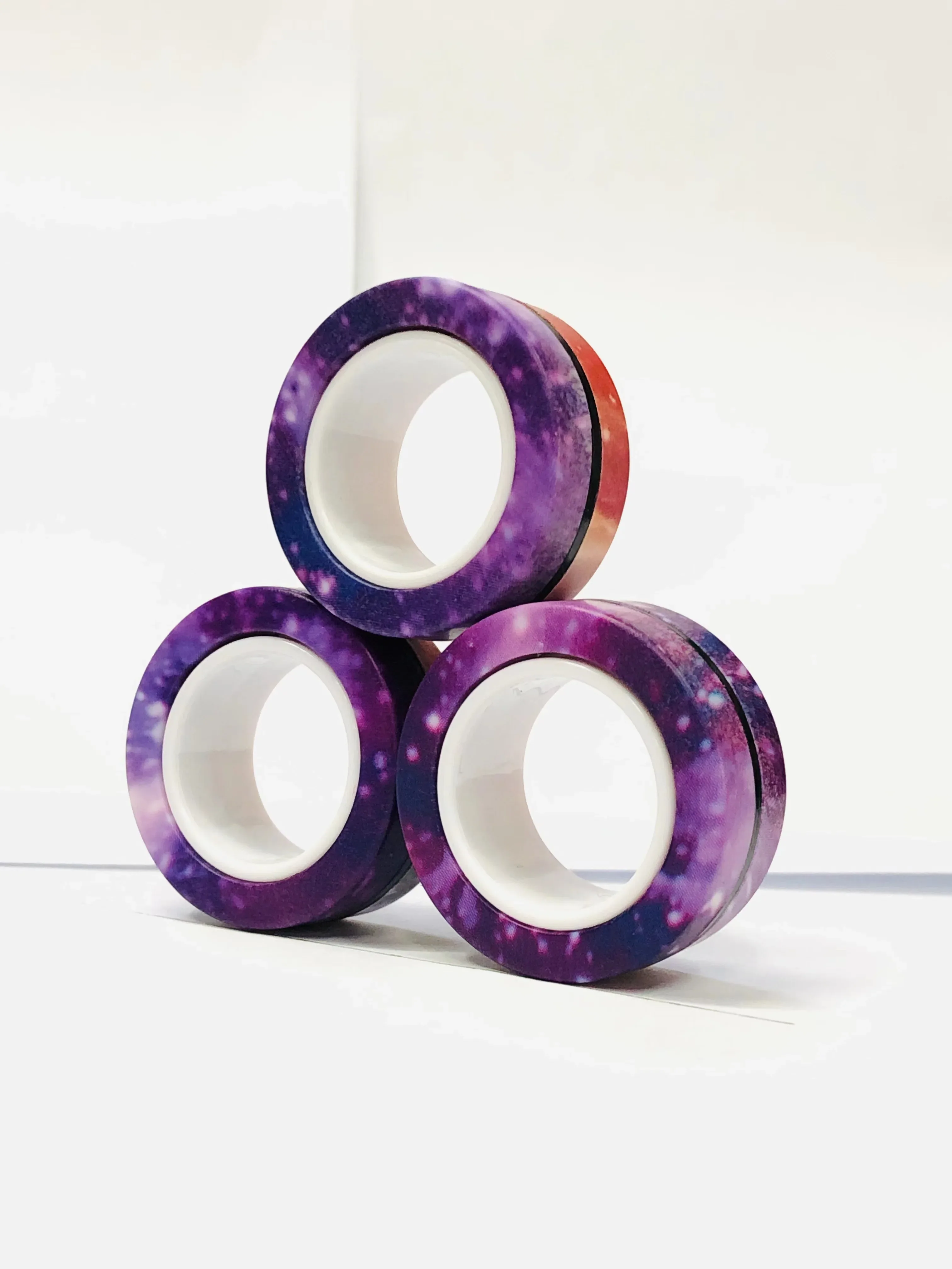 Magnetic Fidget Rings Set 3Pcs Stress Relief Spinner - Image 15