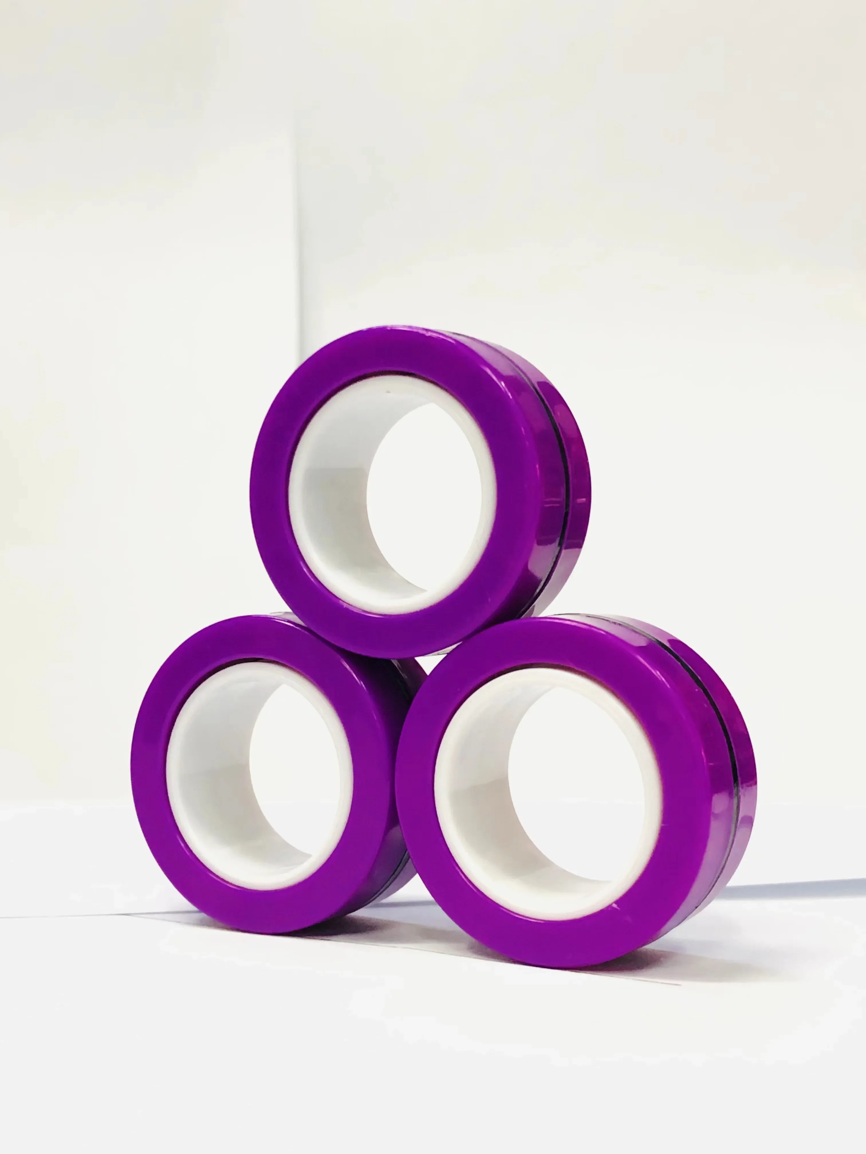 Magnetic Fidget Rings Set 3Pcs Stress Relief Spinner - Image 26