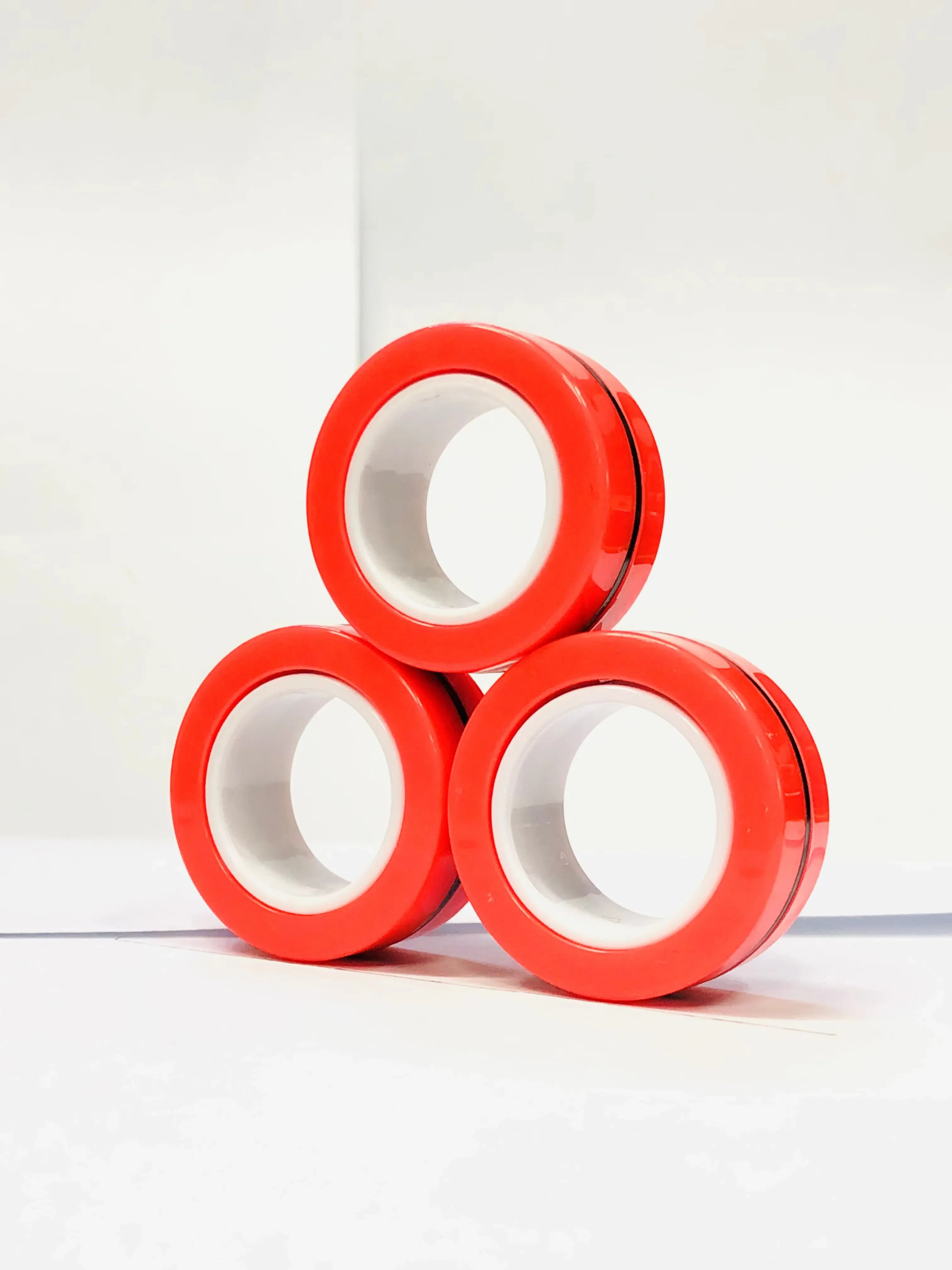 Magnetic Fidget Rings Set 3Pcs Stress Relief Spinner - Image 30