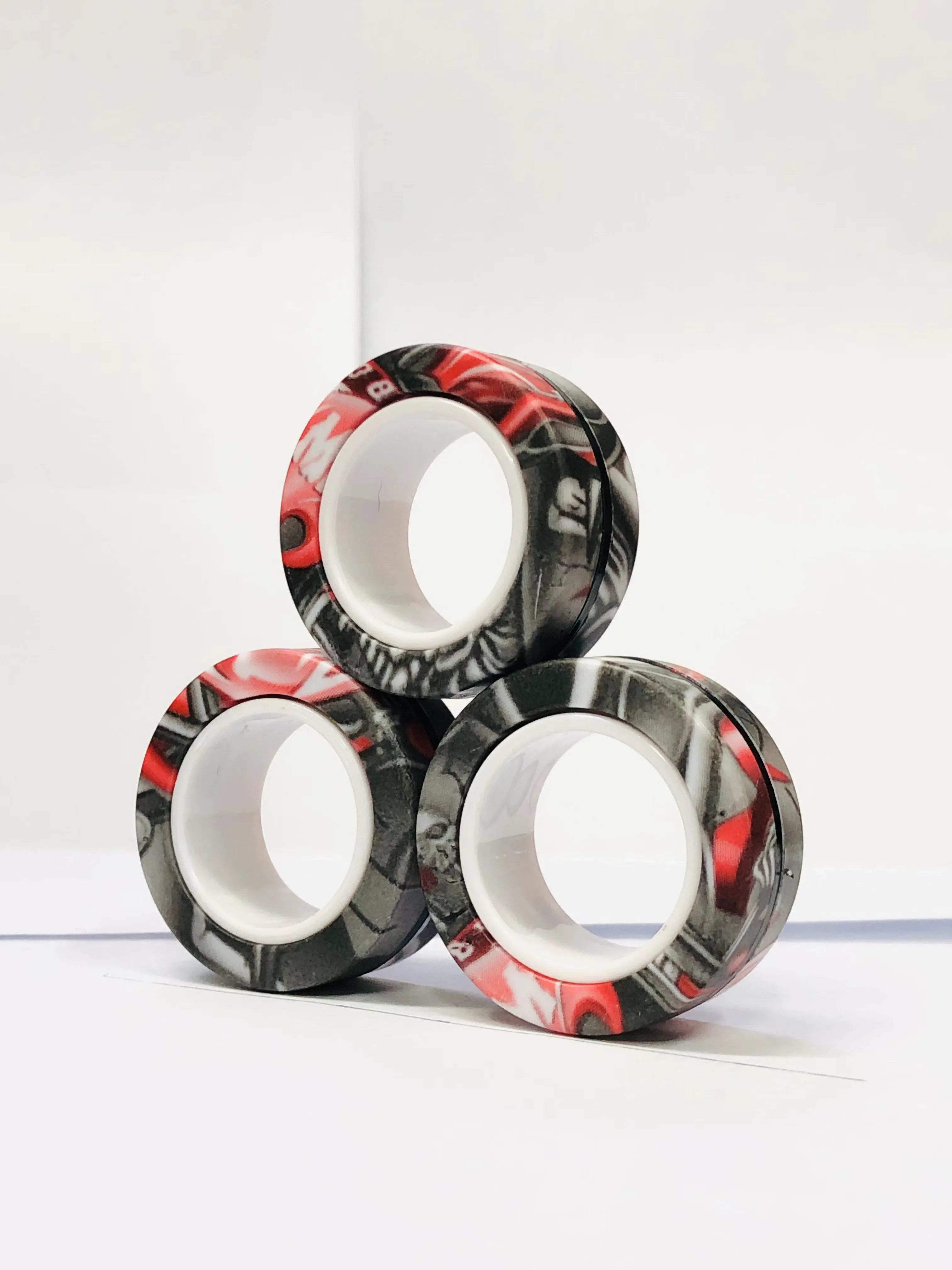 Magnetic Fidget Rings Set 3Pcs Stress Relief Spinner - Image 33