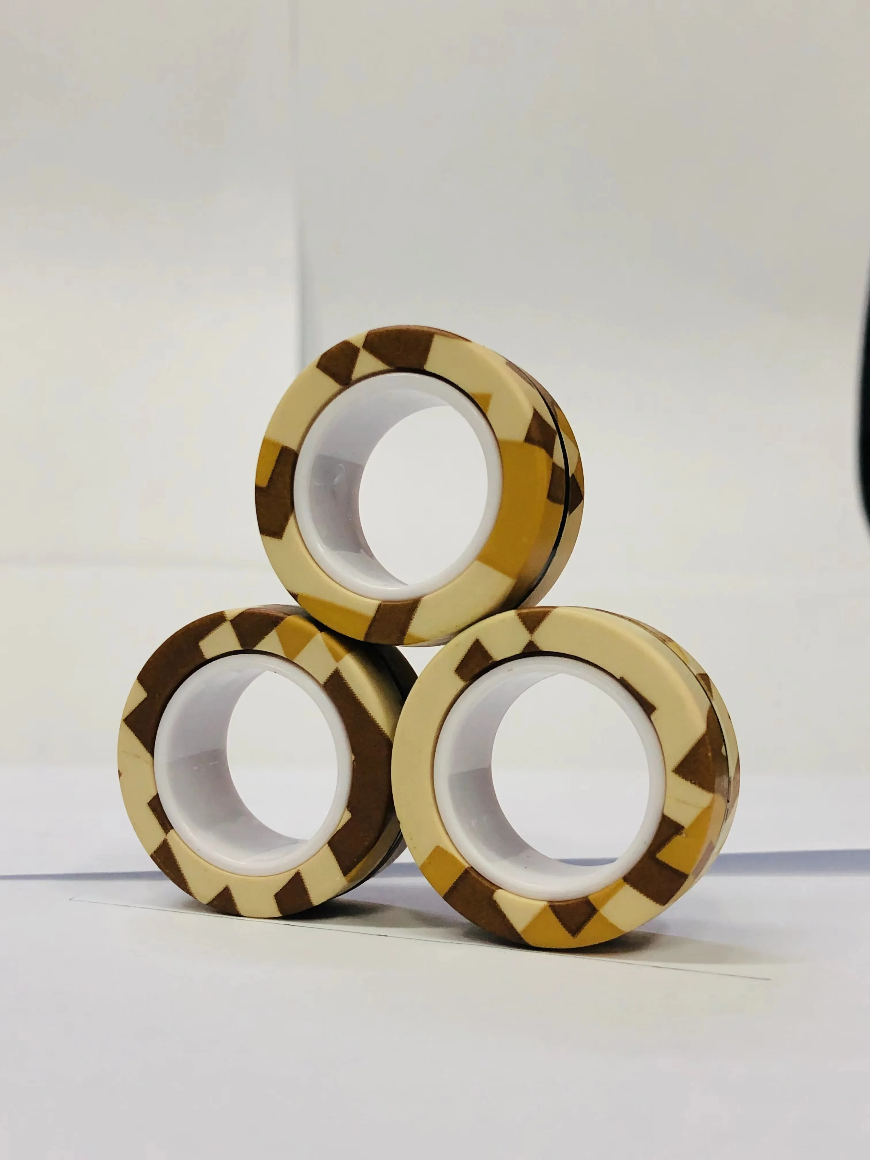 Magnetic Fidget Rings Set 3Pcs Stress Relief Spinner - Image 35