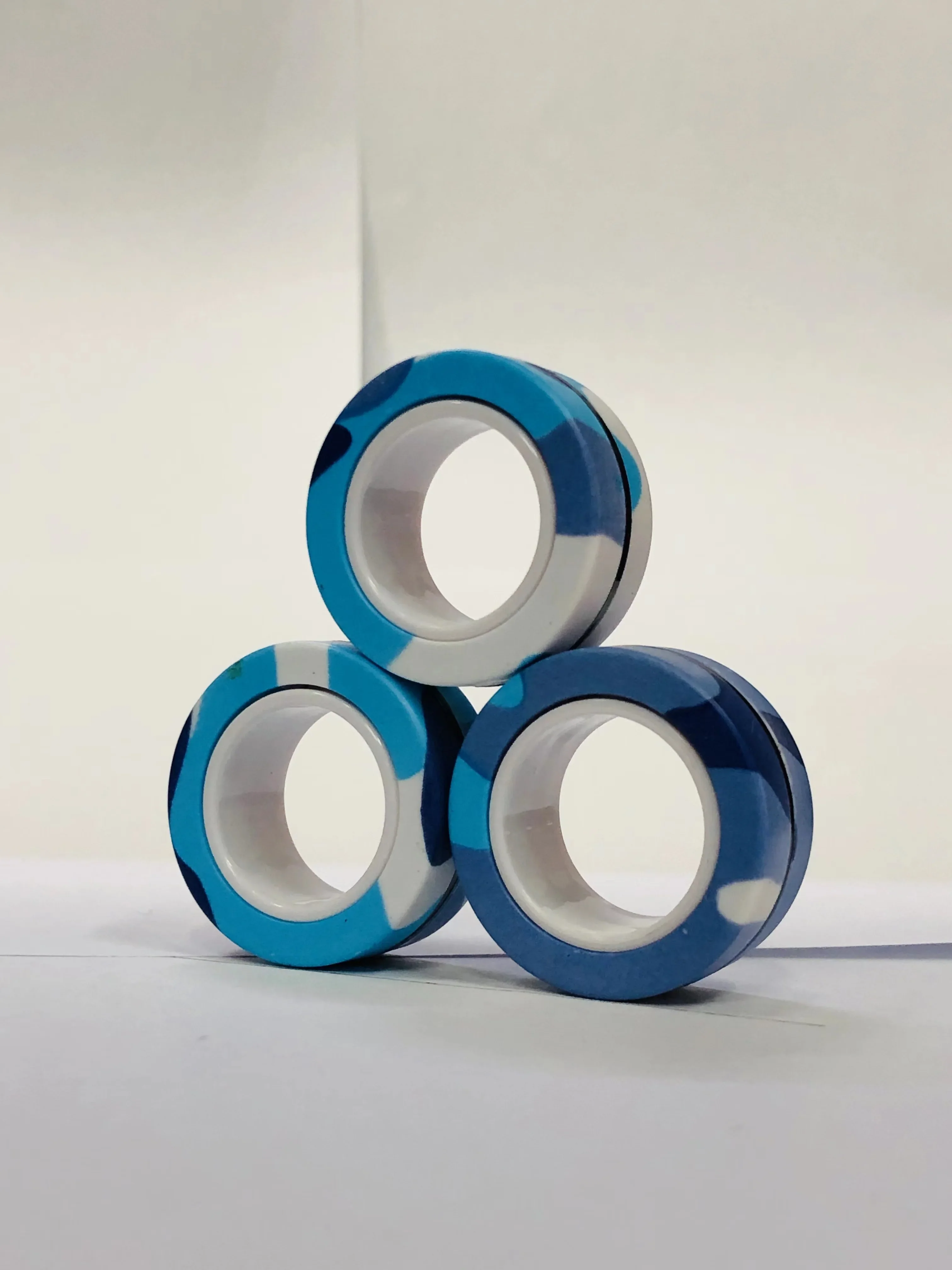 Magnetic Fidget Rings Set 3Pcs Stress Relief Spinner - Image 41