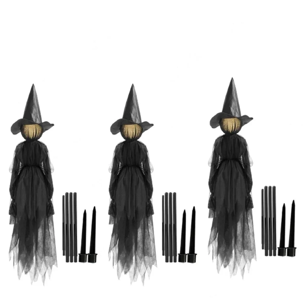 Halloween Witches Light Up Trio Decoration Fall 2025 - Image 19