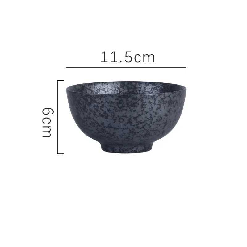 Ceramic 4.5 Inch Japanese Rice Bowl Retro Home Tableware - Image 14