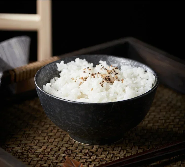 Ceramic 4.5 Inch Japanese Rice Bowl Retro Home Tableware - Image 5