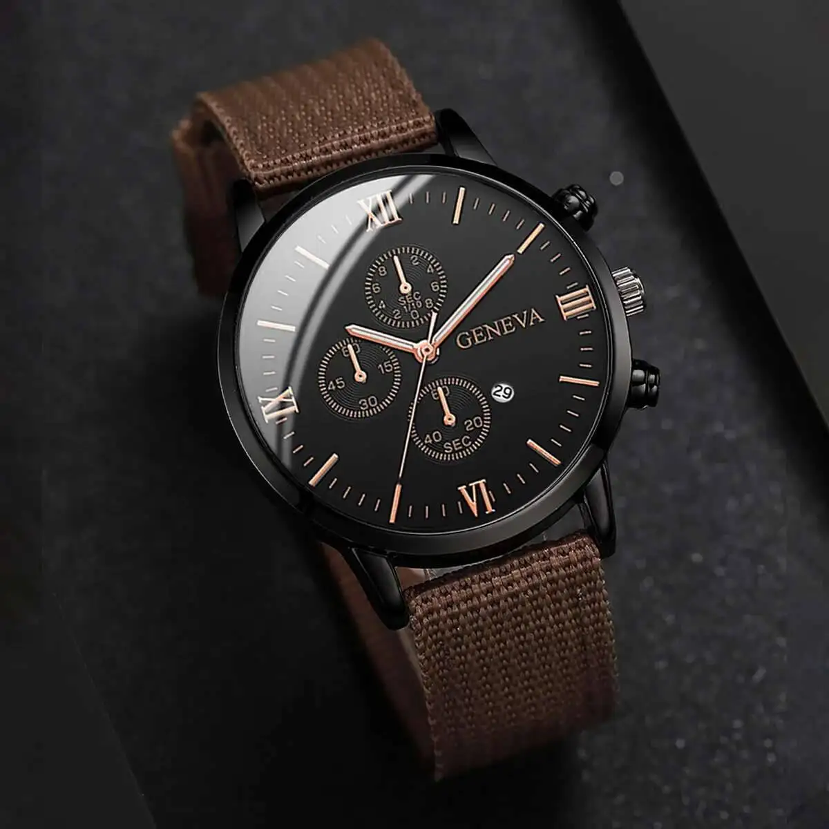 Quartz Watch And Bracelet Set Nylon Band Casual Gift - Image 15
