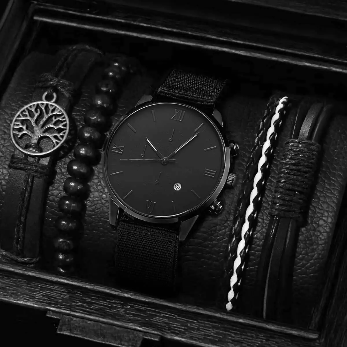 Quartz Watch And Bracelet Set Nylon Band Casual Gift - Image 18