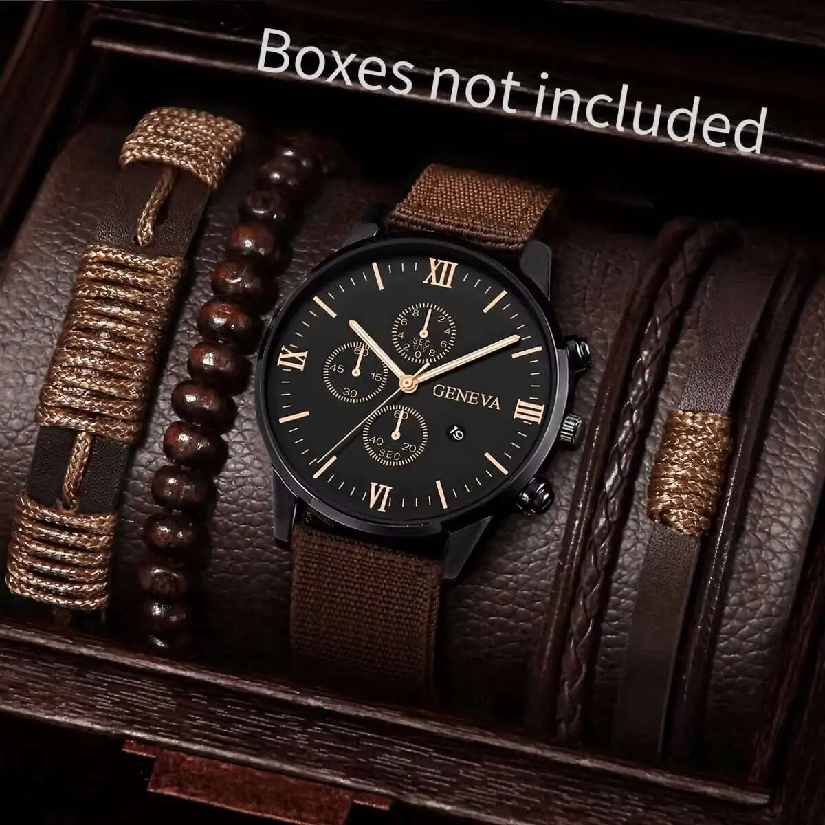 Quartz Watch And Bracelet Set Nylon Band Casual Gift - Image 2