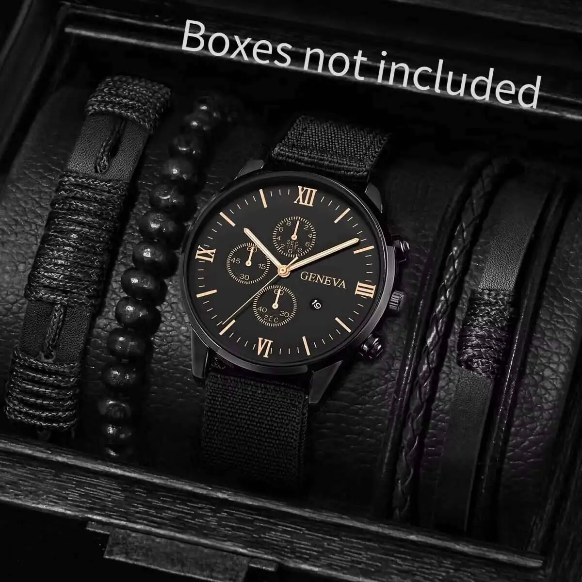 Quartz Watch And Bracelet Set Nylon Band Casual Gift - Image 3