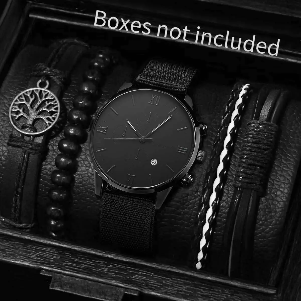 Quartz Watch And Bracelet Set Nylon Band Casual Gift - Image 4