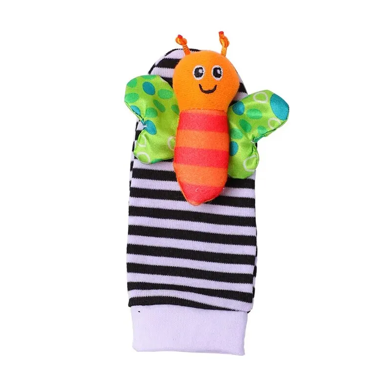 4-Piece Baby Rattle Toy Set with Animal Socks and Wrist Straps for Infants 0-12 Months - Perfect Gifts for 1 Year Old - Image 5