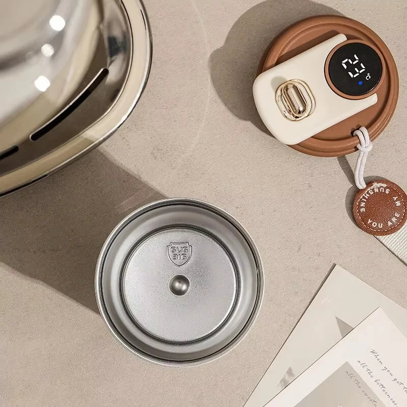 450ml Smart Display Thermos Bottle - 316 Stainless Steel Coffee Cup, Portable Thermal Mug for Office - Image 5