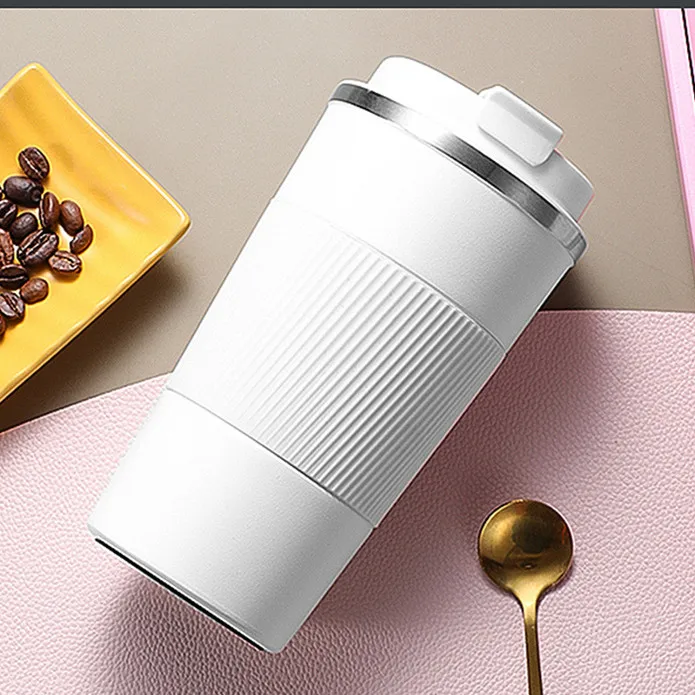 510ml Double Stainless Steel Coffee Thermos Mug - Leak-Proof Travel Flask, Non-Slip Insulated Water Bottle, BPA Free - Image 5