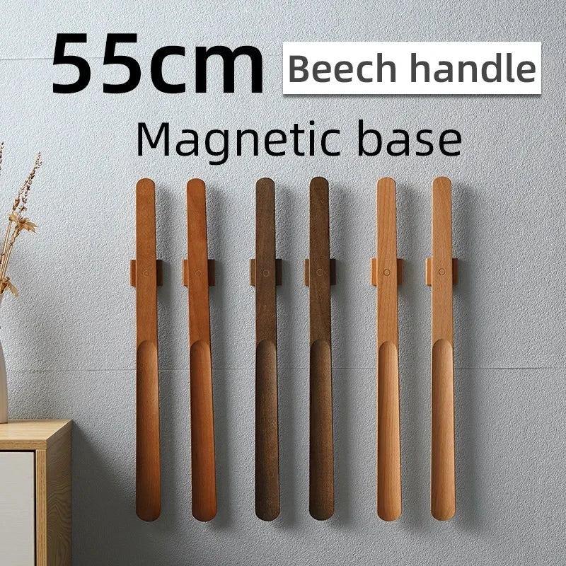 Shoehorn Wooden Magnetic 55cm Beech Long Handle Easy Wear - Image 6