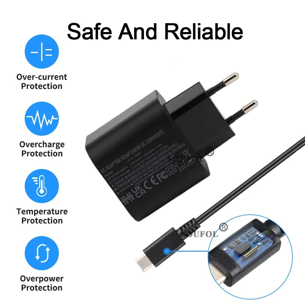 60W USB C Fast Charger Cube With EU US UK Plugs For Switch2 - Image 10