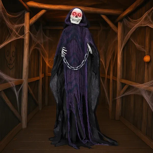Grim Reaper Animatronic 6ft Sound Activated Halloween - Image 6
