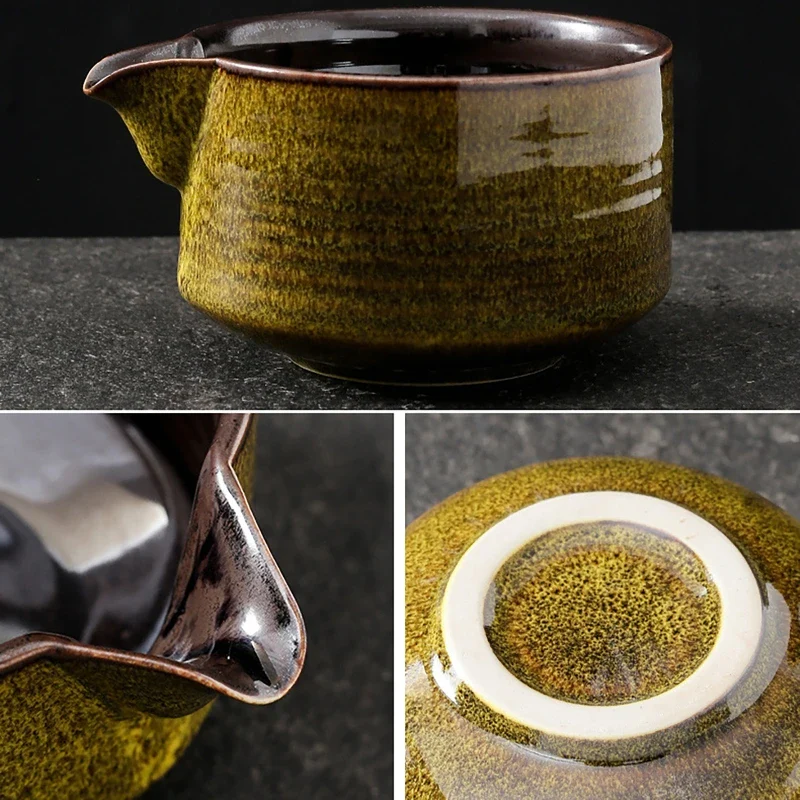 Matcha Tea Set Handmade Pottery Bowl Bamboo Whisk Kit - Image 3