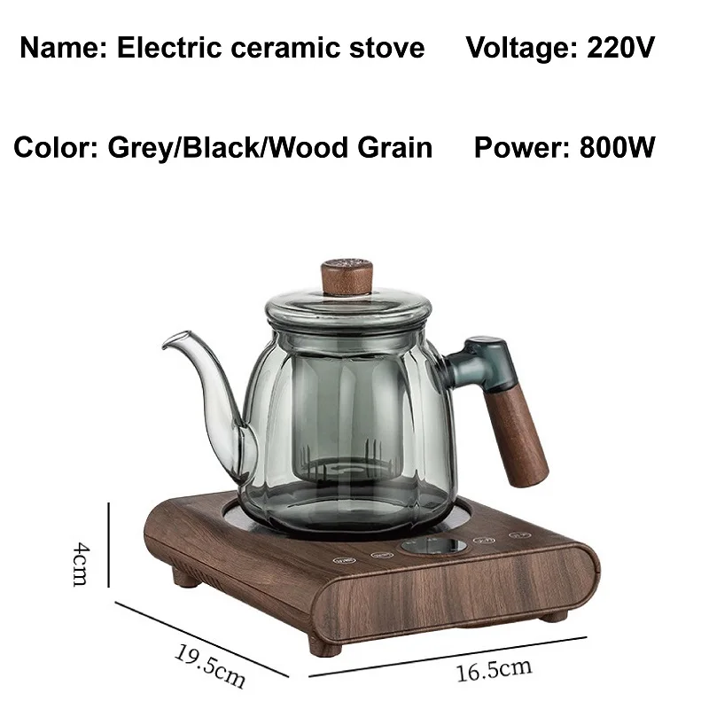 800W Ultra-Thin Electric Ceramic Stove Hot Plate - Multifunctional Tea Maker for Home Cooking - Image 6