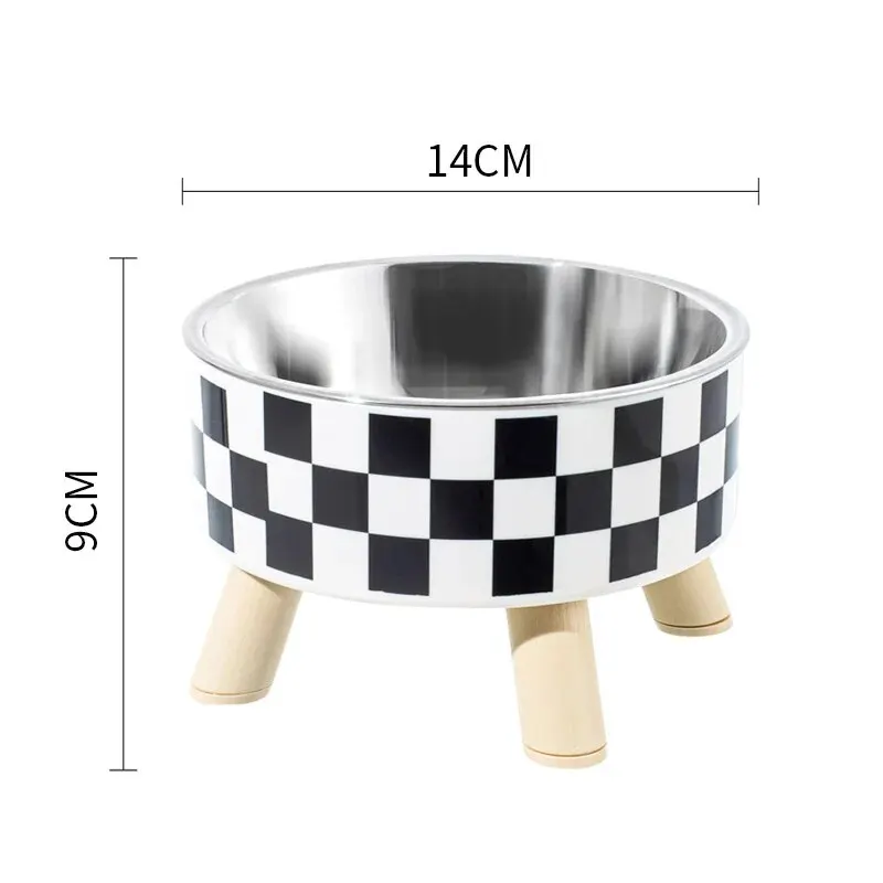 A Cat Bowl For Cats And Dogs - Tall Polka-Dot Stainless Steel Bowl, Anti-Overturn Design, Perfect for Drinking Water and Food - Image 4