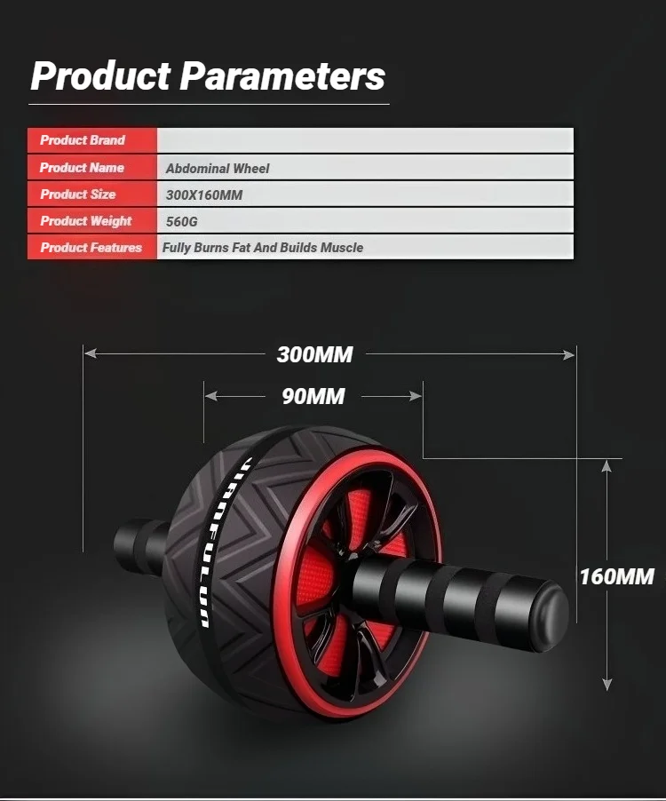 Ab Roller Wheel Core Trainer Non Slip Home Workout - Image 13