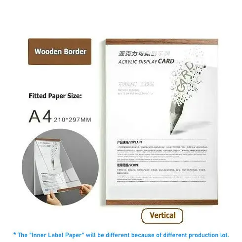 Acrylic Photo Frame Magnetic Floating Frame Minimalist Wall Decor Fall 2025 Easy Swap Adhesive Mount - Image 18