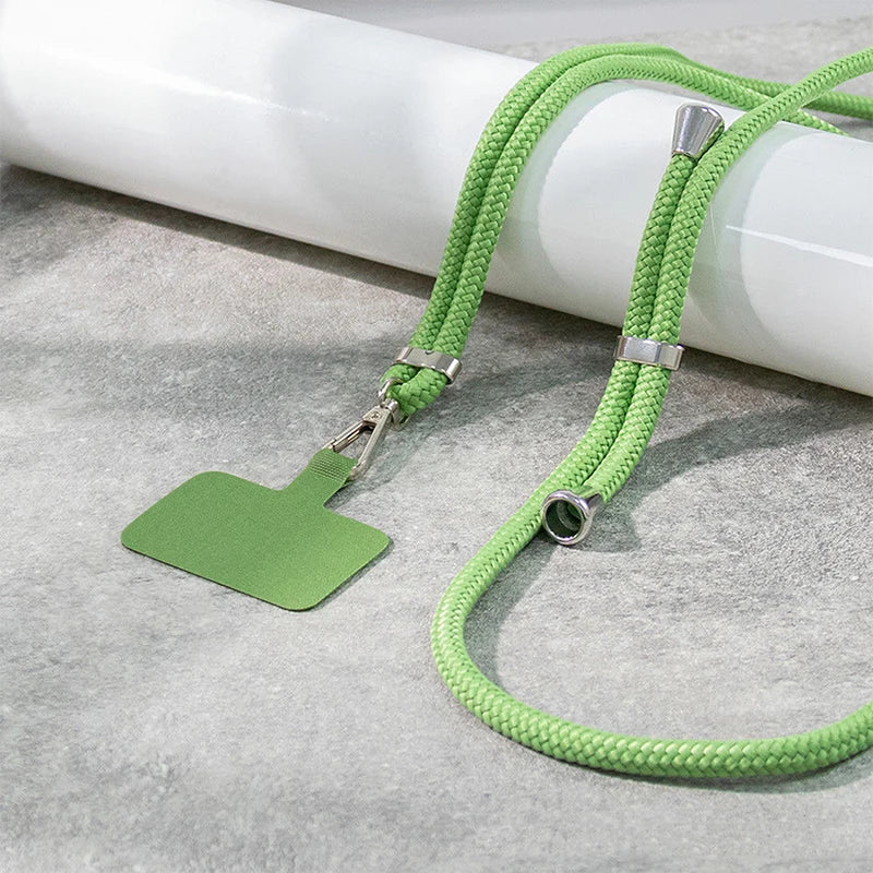 Adjustable Detachable Phone Lanyard with Card Holder & Carabiner - 13 Colors, Nylon Strap Accessory - Image 5