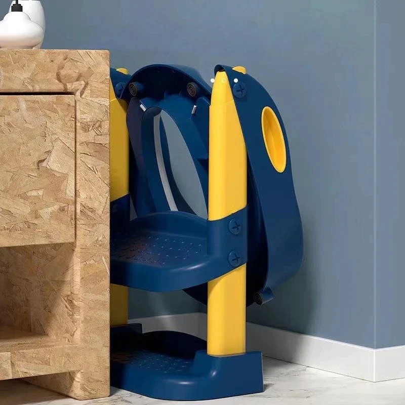 Adjustable Folding Toilet Ladder for Kids - Step Stool, Soft Cushions, Fits Standard Toilets - Image 3