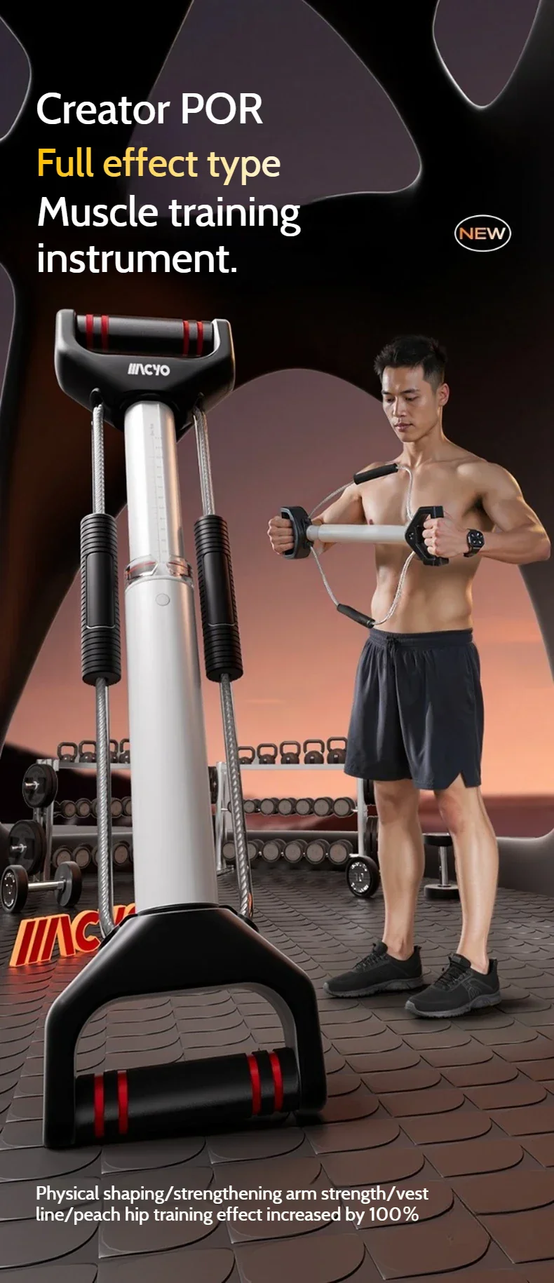 Adjustable Muscle Trainer Full Body Resistance Bands - Image 6