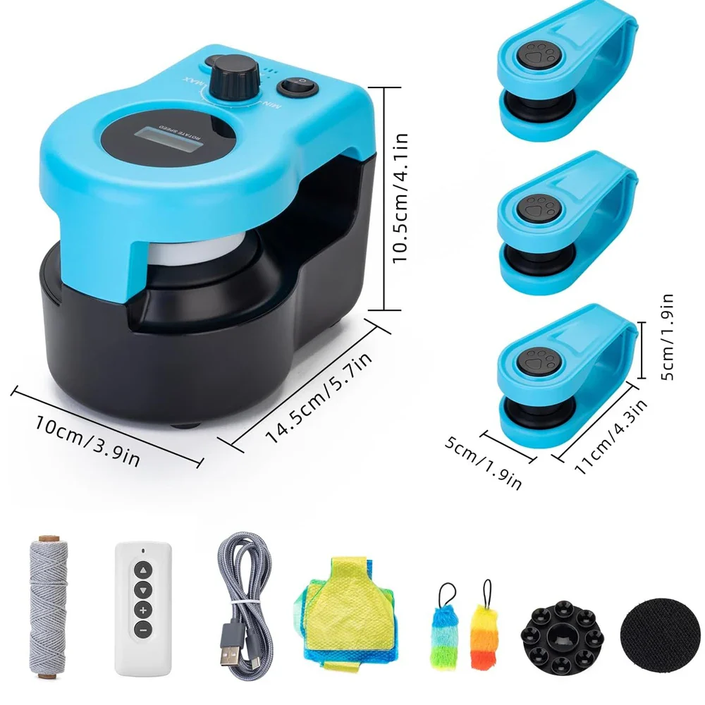 Adjustable Speed Cat Wheel Exerciser - Indoor Treadmill for Active Cats, Remote Control Toy - Image 3