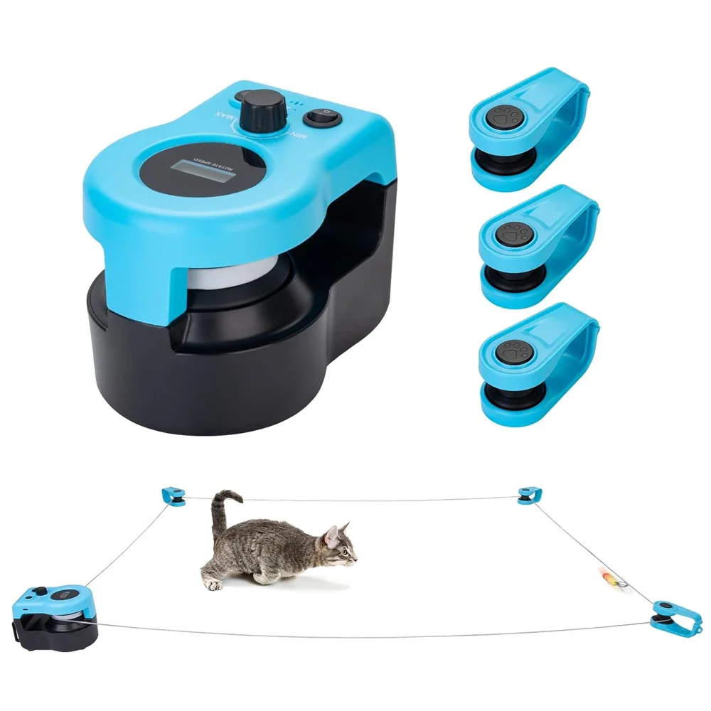 Adjustable Speed Cat Wheel Exerciser - Indoor Treadmill for Active Cats, Remote Control Toy - Image 7