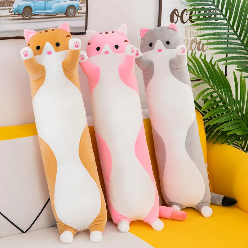 Adorable Plush Cat & Dog Pillow - 50-130cm (19.6-51.1 inch) Soft Cushion for Kids & Girls, Perfect for Naps and Relaxation - Image 3