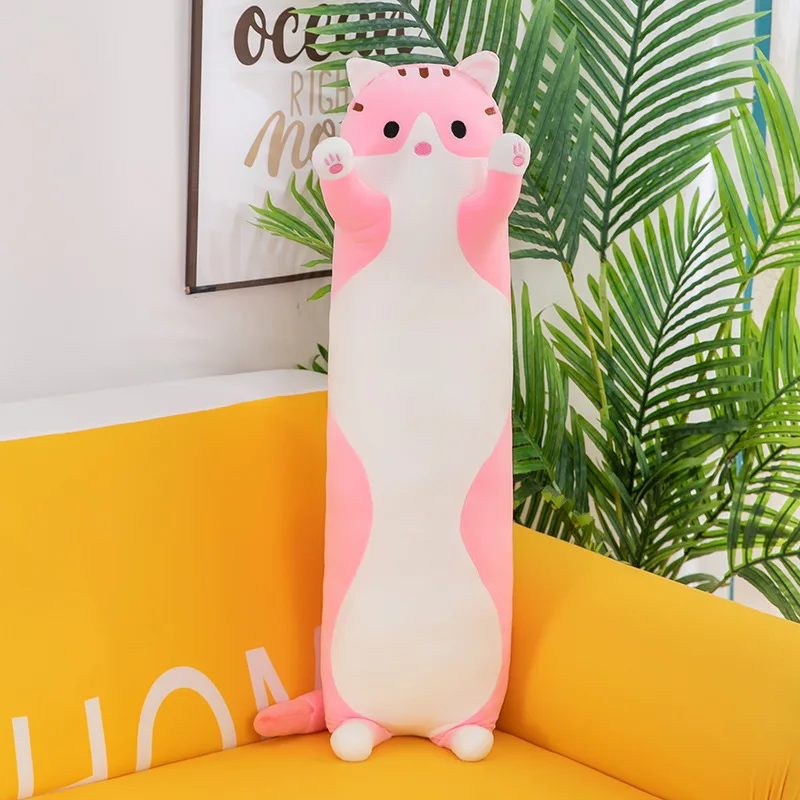 Adorable Plush Cat & Dog Pillow - 50-130cm (19.6-51.1 inch) Soft Cushion for Kids & Girls, Perfect for Naps and Relaxation - Image 4