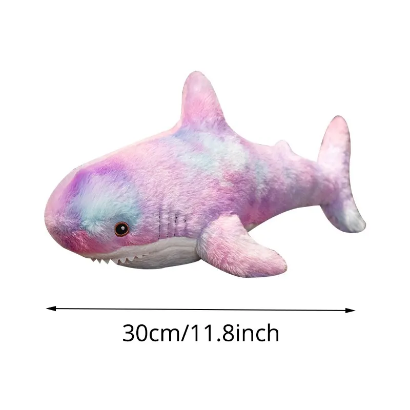 Adorable Purple Shark Plush Toy - 30cm (11.8 inch) Soft Cuddly Animal for Kids, Perfect Sleep Companion and Room Decor - Image 5
