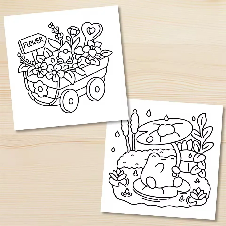 Adult Coloring Book Bold And Easy Cute Patterns Relaxing Gift For Birthday And Party Fall 2025 - Image 6