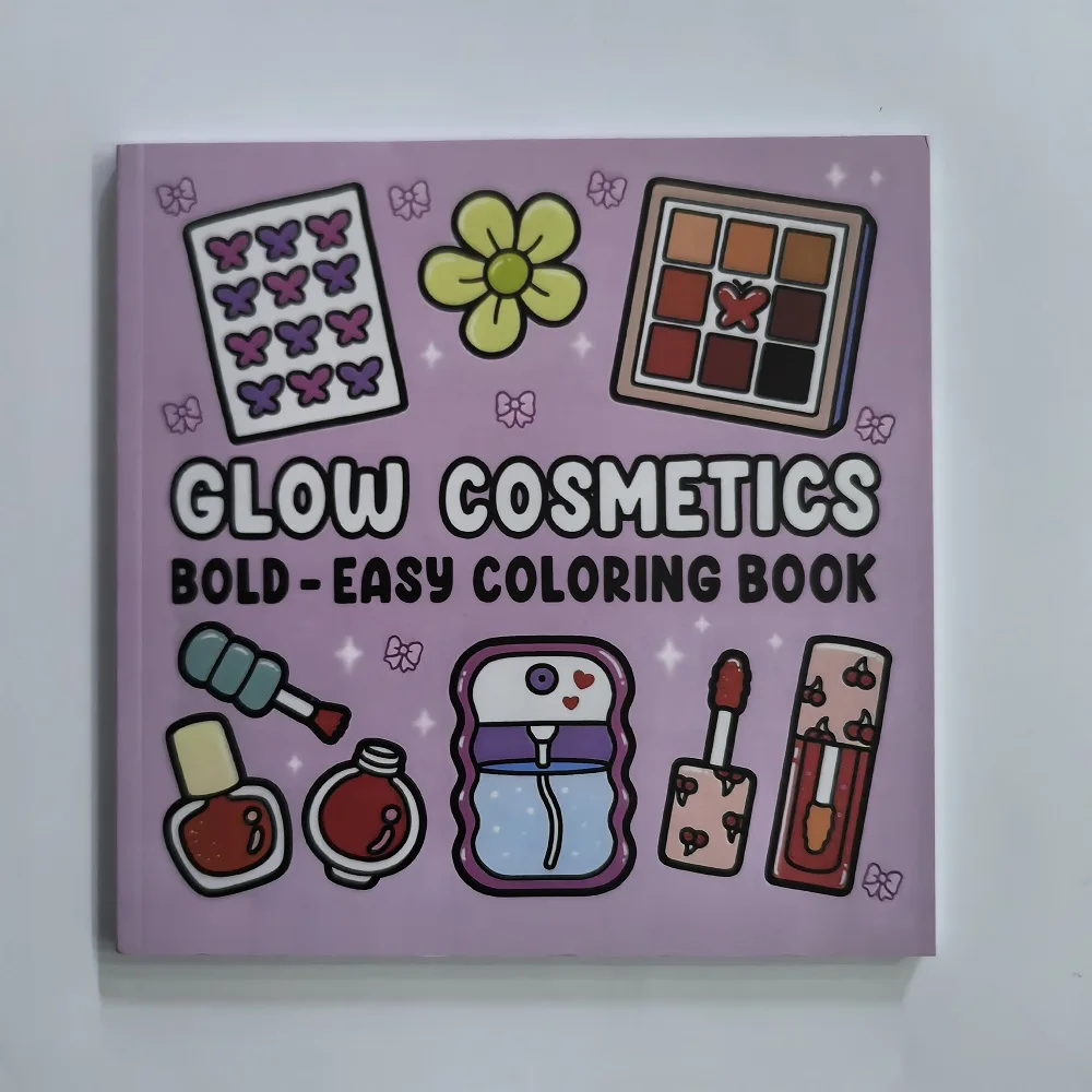 Adult Coloring Book Cosmetics Themed Bold Easy Patterns Fall 2025 Gift Idea
