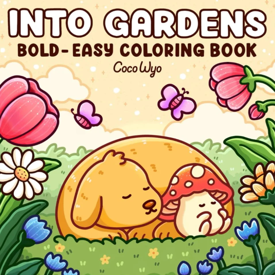 Adult Coloring Book Cute Hygge Creatures Calming Relaxation Fall 2025 Mindfulness Gift - Image 7