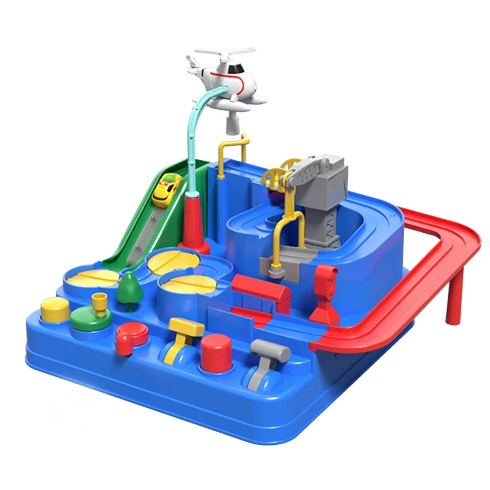 Adventure Car Track Playset for Kids - Urban Rescue Parking Lot & Puzzle Game, Preschool Gift - Image 8