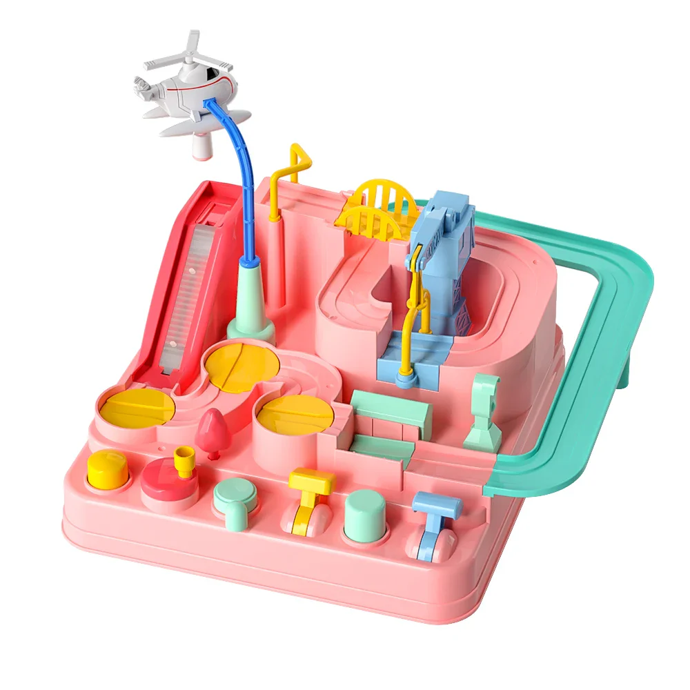Adventure Car Track Playset for Kids - Urban Rescue Parking Lot & Puzzle Game, Preschool Gift - Image 9